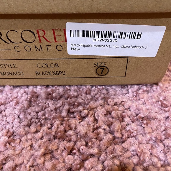 Marco Republic Monaco Comfort Pumps – Black Nubuck – Size 7 – NWT - Picture 2 of 9